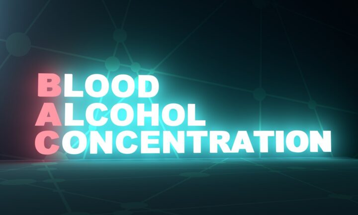 Blood Alcohol Concentration with the first letter in each word emphasized in red
